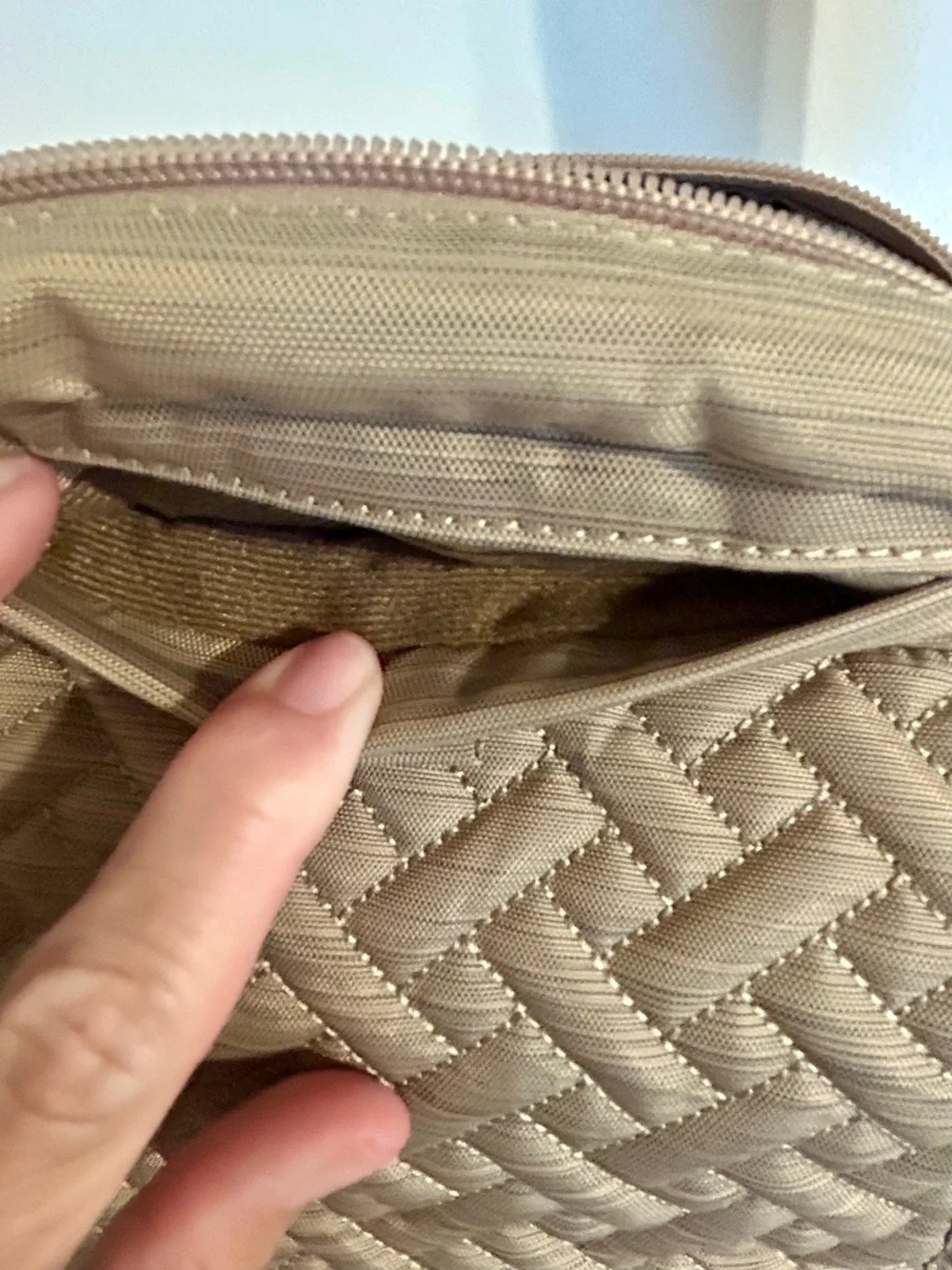 Lug Flapper Crossbody Bag Taupe/Gold
